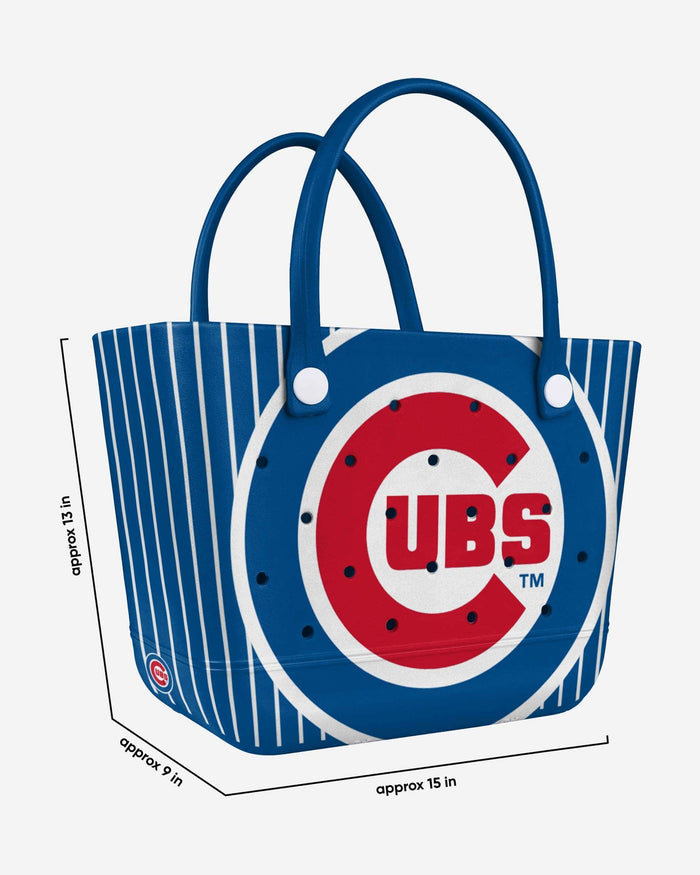 Chicago Cubs Pinstripe Tailgate Tote Bag FOCO - FOCO.com