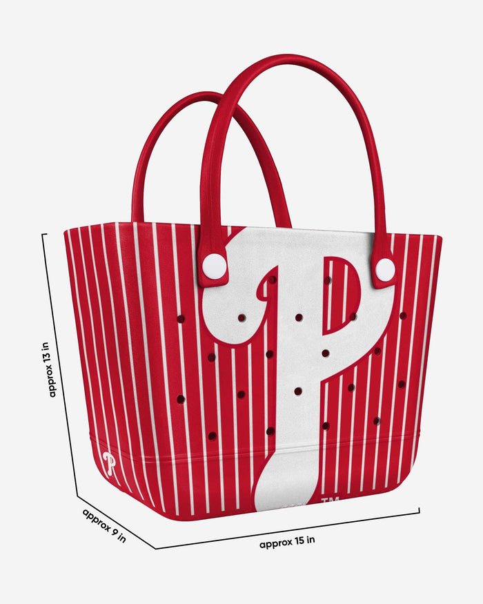 Philadelphia Phillies Pinstripe Tailgate Tote Bag FOCO - FOCO.com