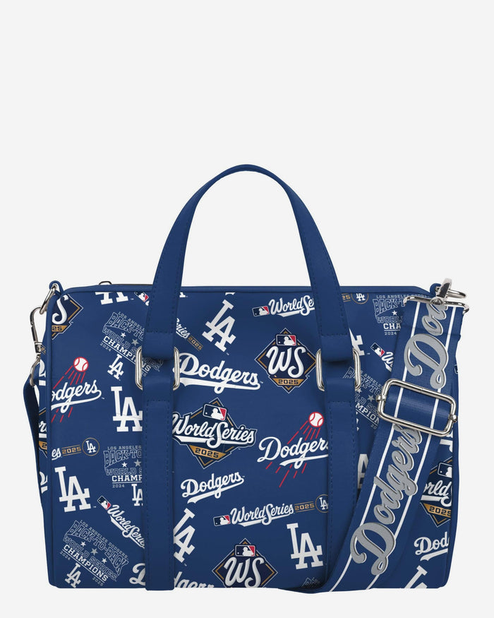 Los Angeles Dodgers 2025 Back To Back World Series Champions Nylon Mini Crossbody Duffle Bag FOCO - FOCO.com