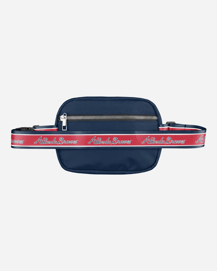 Atlanta Braves Team Wordmark Crossbody Belt Bag FOCO - FOCO.com