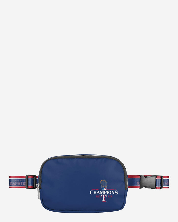 Texas Rangers 2023 World Series Champions Team Wordmark Crossbody Belt Bag FOCO - FOCO.com