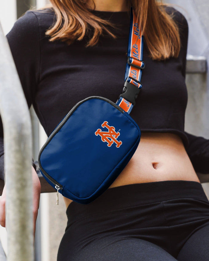 New York Mets Team Wordmark Crossbody Belt Bag FOCO - FOCO.com