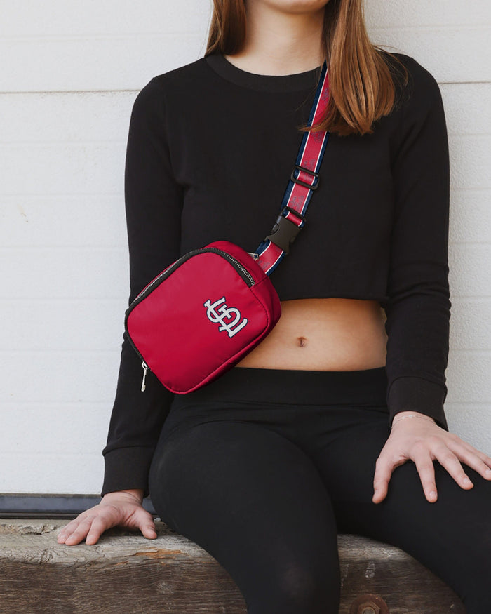 St Louis Cardinals Team Wordmark Crossbody Belt Bag FOCO - FOCO.com