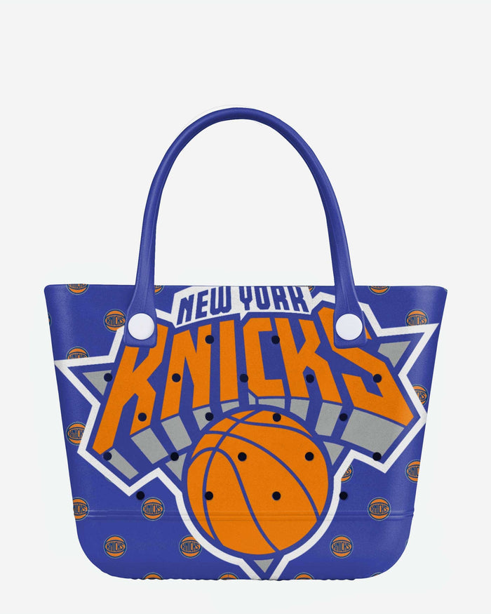 New York Knicks Big Logo Mini Print Tailgate Tote Bag FOCO - FOCO.com