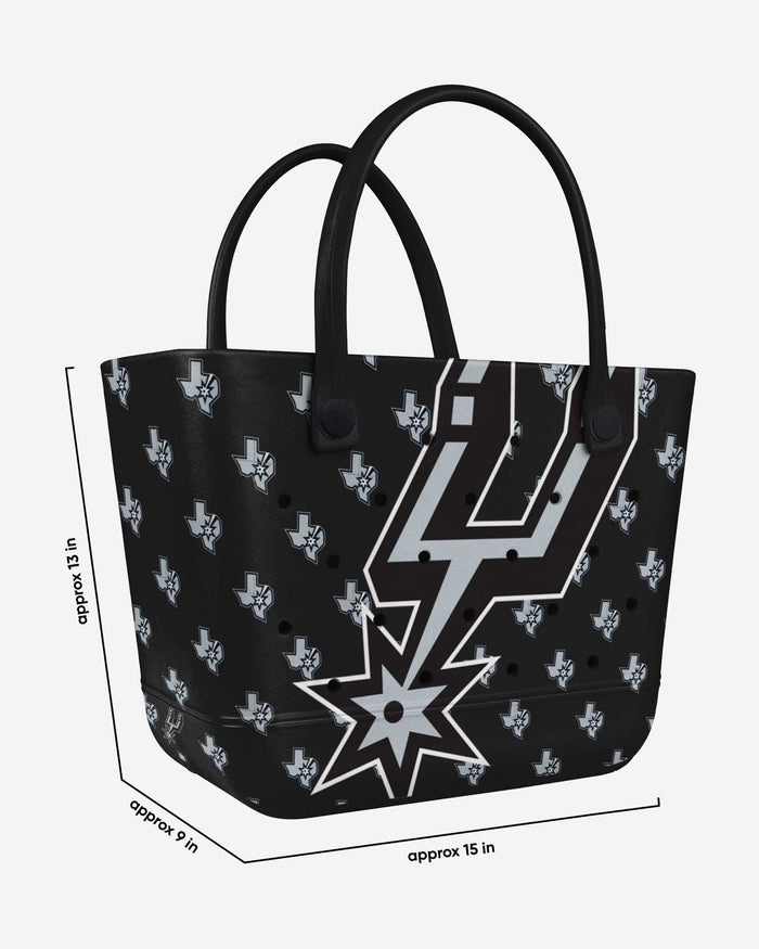 San Antonio Spurs Big Logo Mini Print Tailgate Tote Bag FOCO - FOCO.com