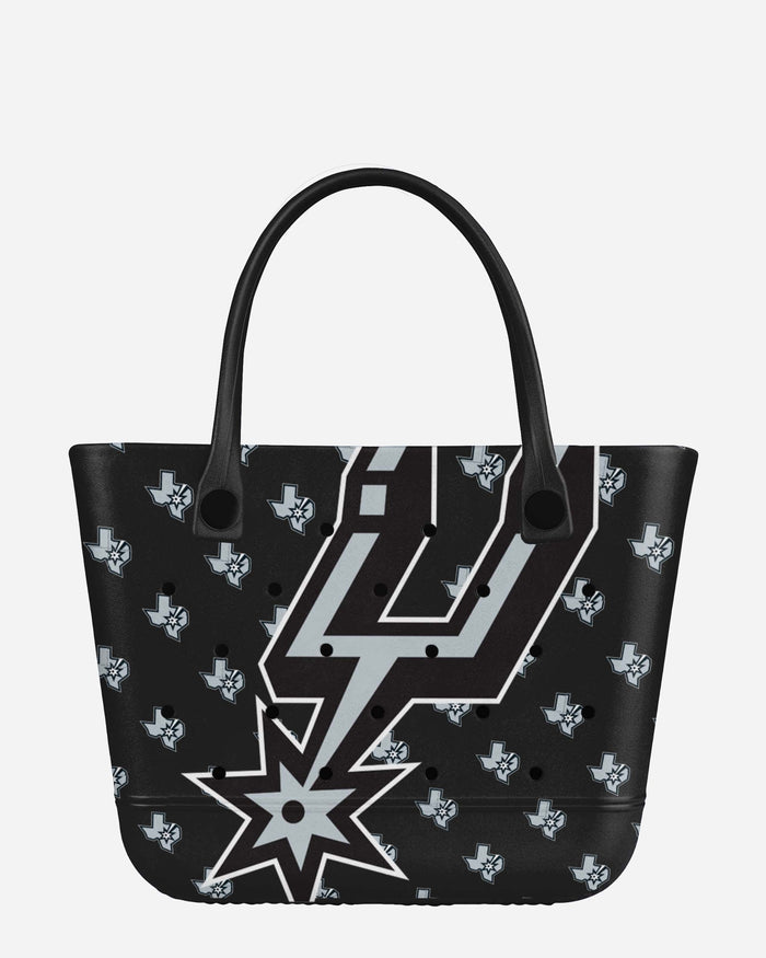 San Antonio Spurs Big Logo Mini Print Tailgate Tote Bag FOCO - FOCO.com