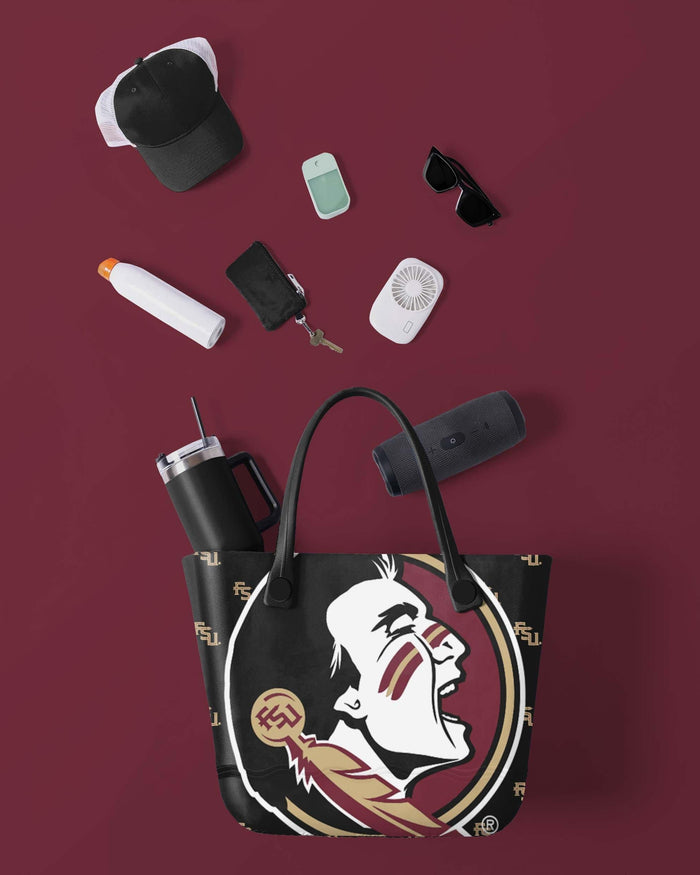 Florida State Seminoles Big Logo Mini Print Tailgate Tote Bag FOCO - FOCO.com