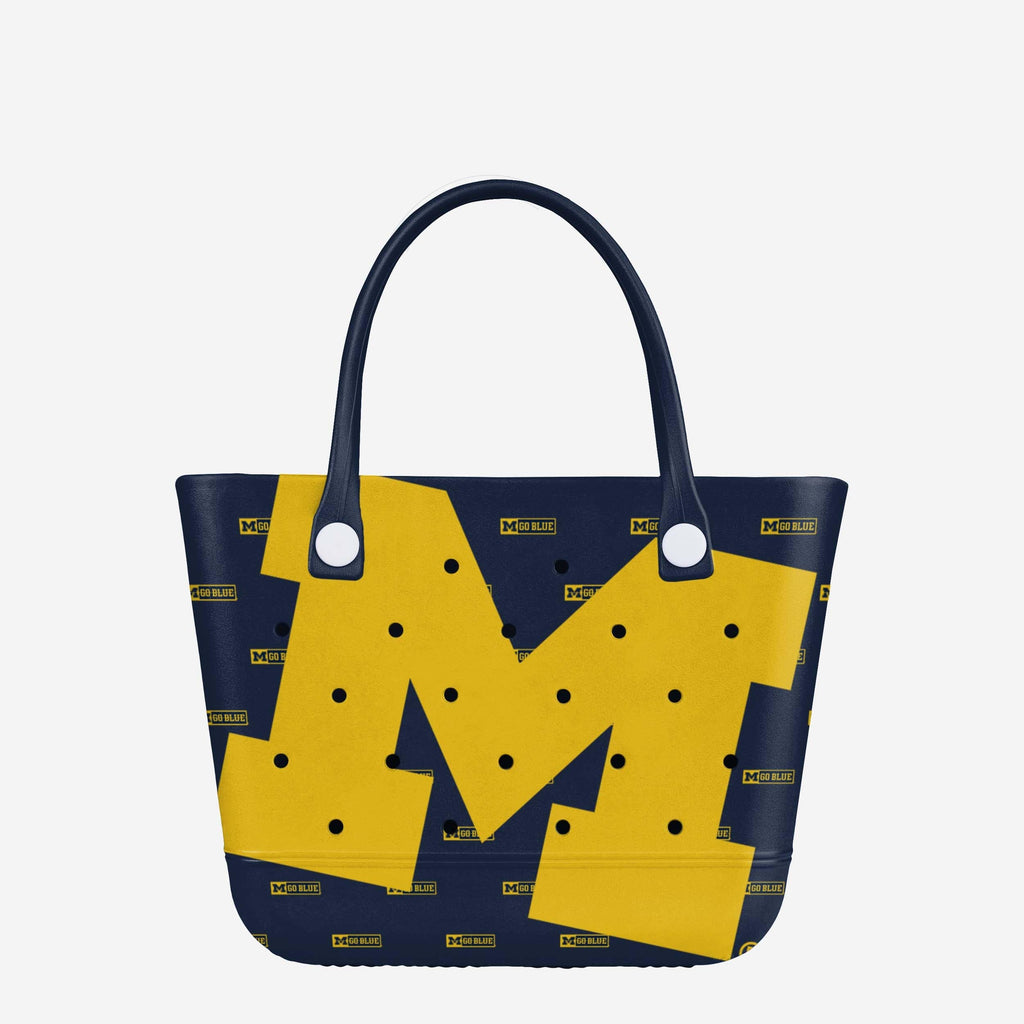 Michigan Wolverines Big Logo Mini Print Tailgate Tote Bag FOCO - FOCO.com