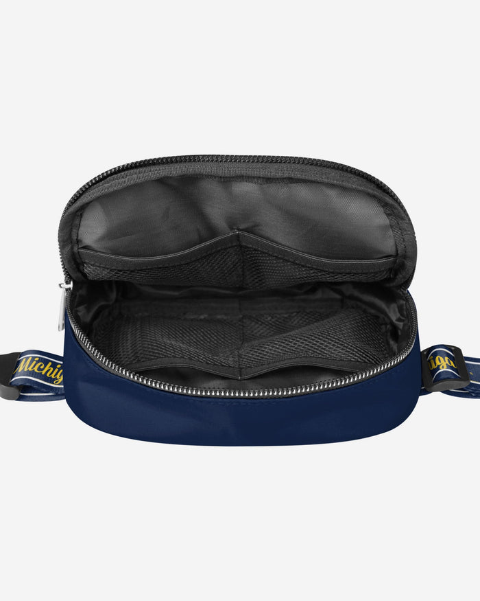 Michigan Wolverines 2023 Football National Champions Team Wordmark Crossbody Belt Bag FOCO - FOCO.com