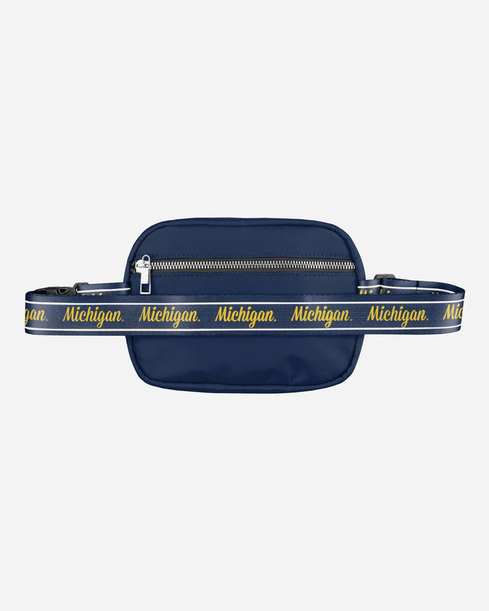 Michigan Wolverines 2023 Football National Champions Team Wordmark Crossbody Belt Bag FOCO - FOCO.com