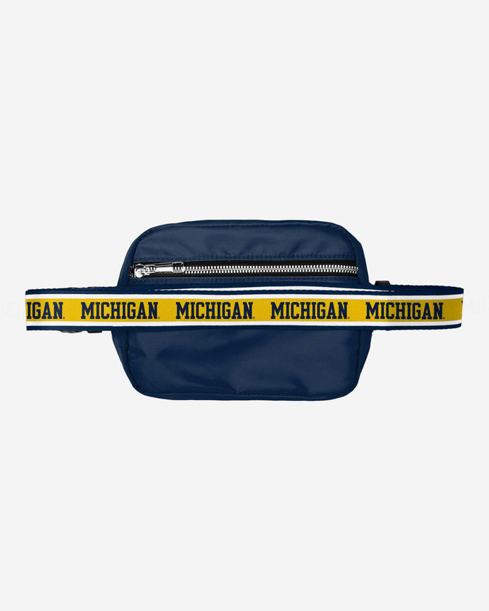 Michigan Wolverines Team Wordmark Crossbody Belt Bag FOCO - FOCO.com