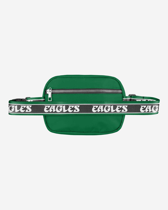 Philadelphia Eagles Super Bowl LIX Champions Kelly Green Large Team Wordmark Belt Bag FOCO - FOCO.com