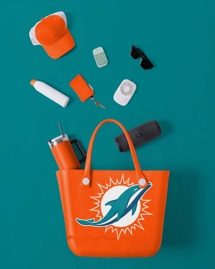 Miami Dolphins Big Logo Tailgate Tote Bag FOCO - FOCO.com