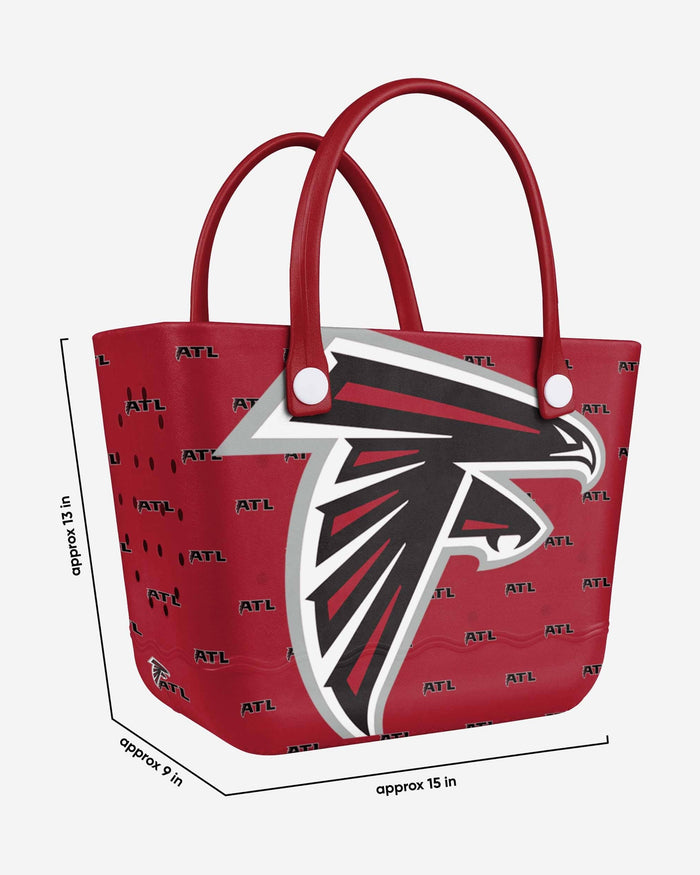 Atlanta Falcons Big Logo Mini Print Tailgate Tote Bag