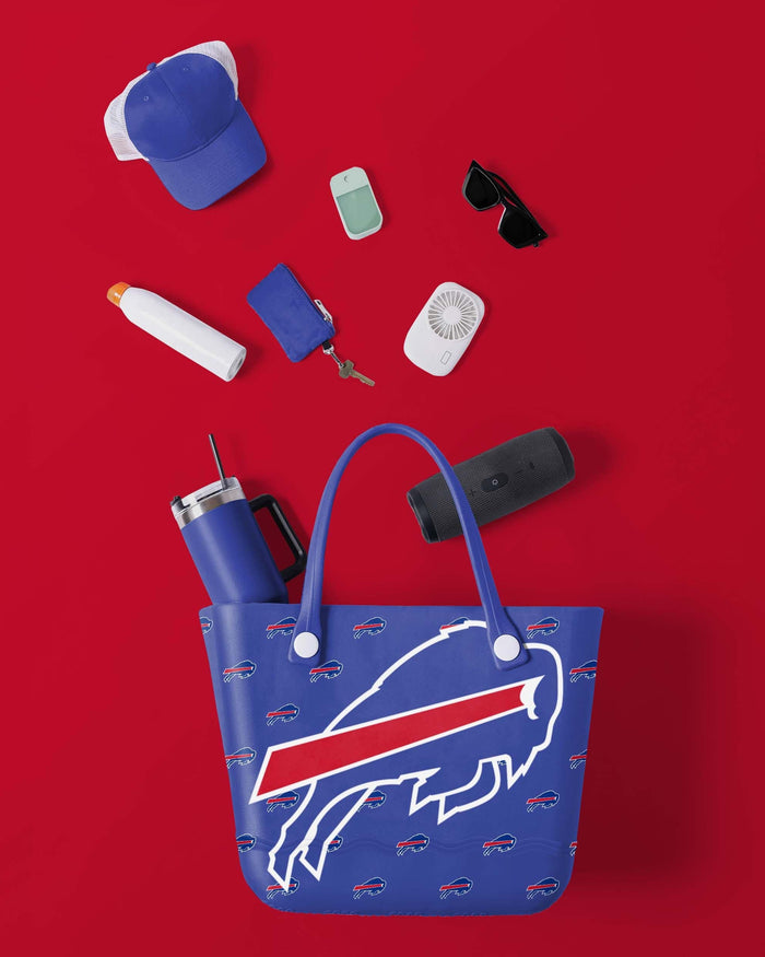 Buffalo Bills Big Logo Mini Print Tailgate Tote Bag