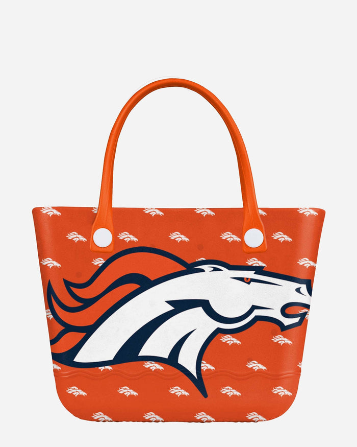 Denver Broncos Big Logo Mini Print Tailgate Tote Bag