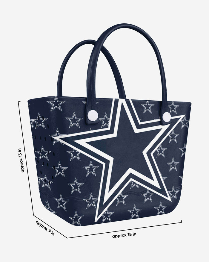 Dallas Cowboys Big Logo Mini Print Tailgate Tote Bag