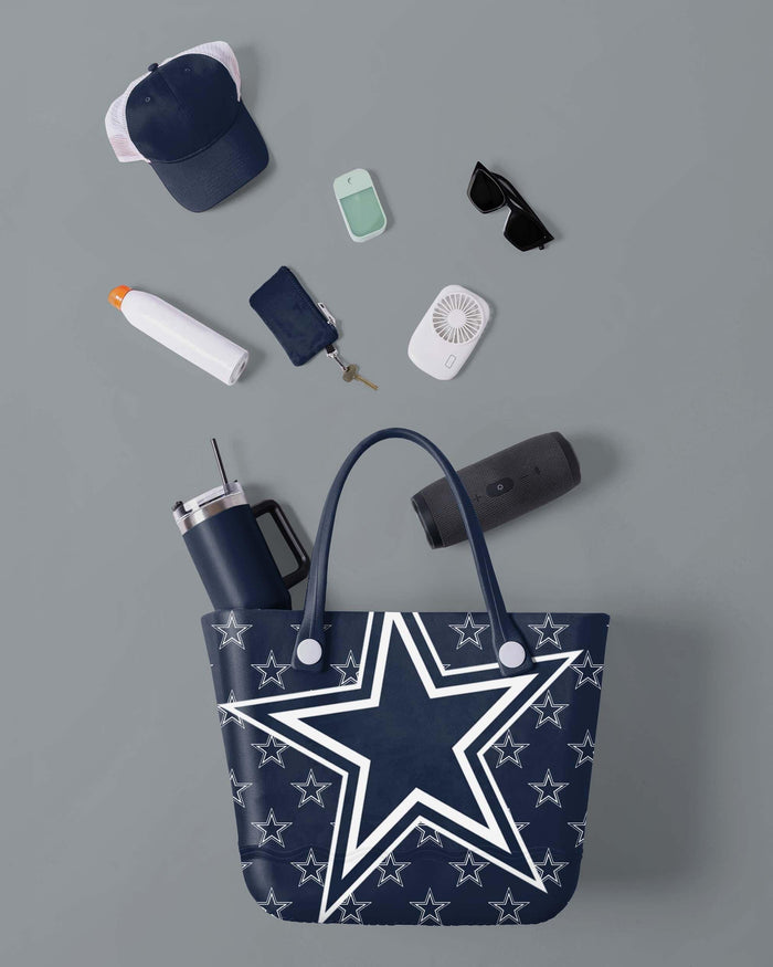 Dallas Cowboys Big Logo Mini Print Tailgate Tote Bag