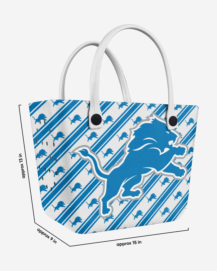 Detroit Lions Big Logo Mini Print Tailgate Tote Bag