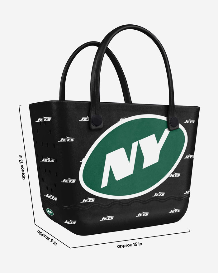 New York Jets Big Logo Mini Print Tailgate Tote Bag