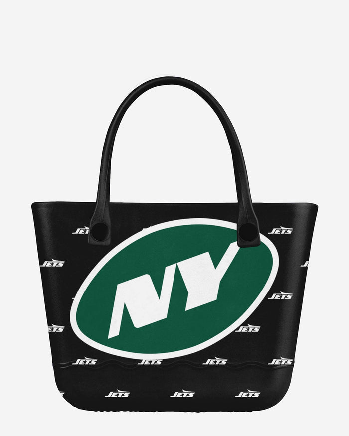 New York Jets Big Logo Mini Print Tailgate Tote Bag