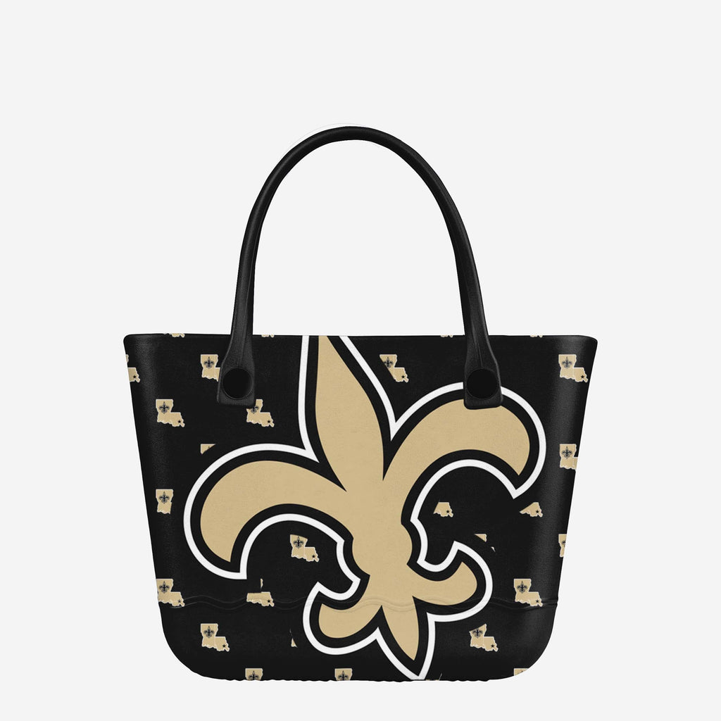 New Orleans Saints Big Logo Mini Print Tailgate Tote Bag