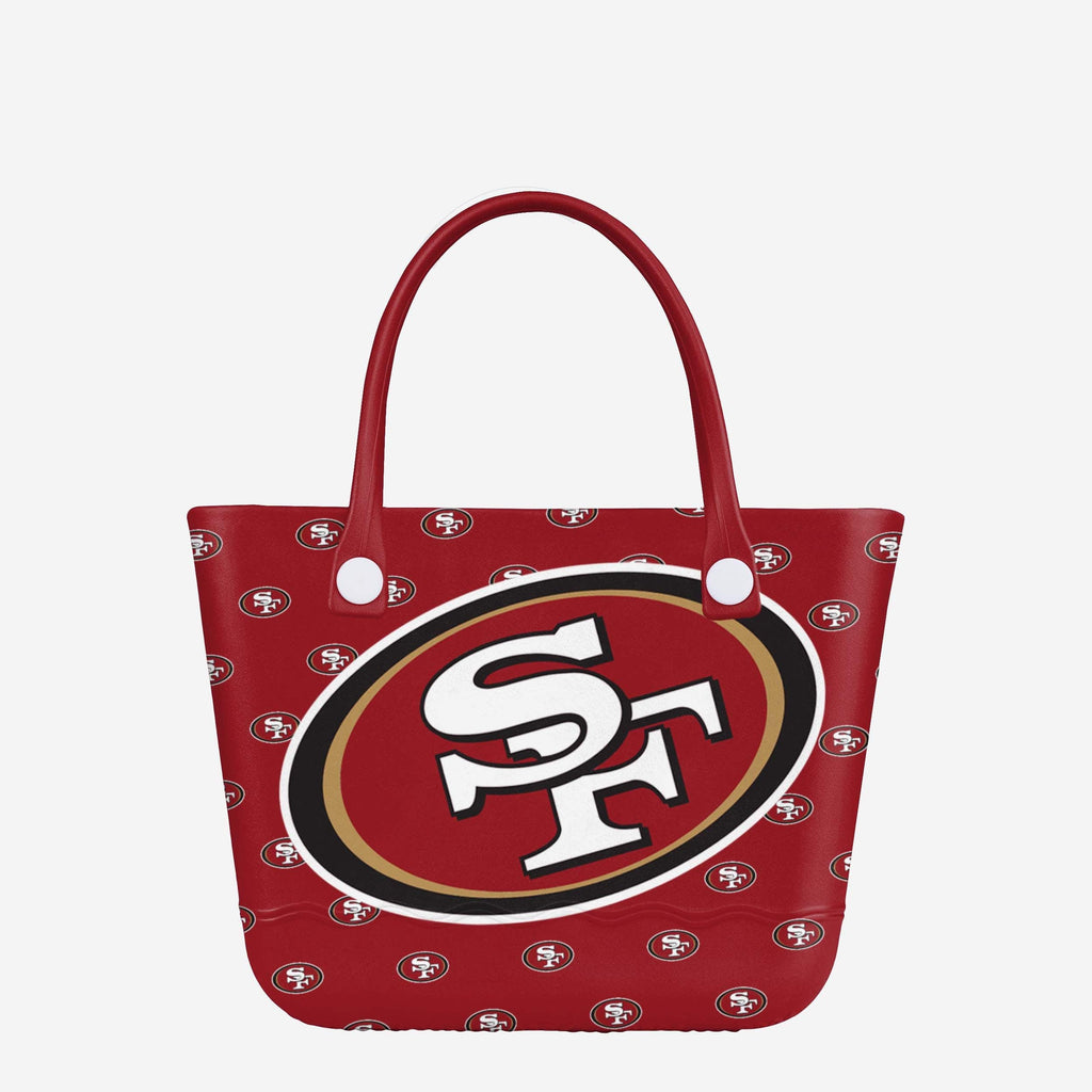 San Francisco 49ers Big Logo Mini Print Tailgate Tote Bag FOCO - FOCO.com