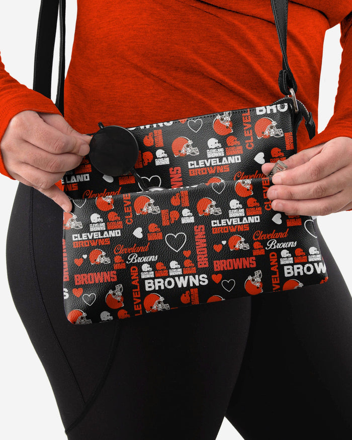 Cleveland Browns Logo Love Crossbody Purse FOCO - FOCO.com