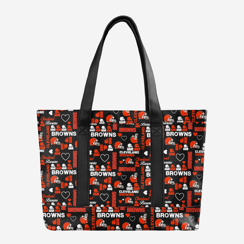 Cleveland Browns Logo Love Tote Bag FOCO - FOCO.com