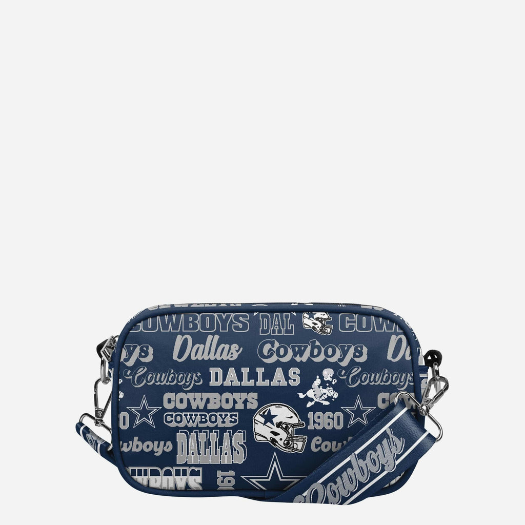 Dallas Cowboys Repeat Retro Print Nylon Crossbody Bag FOCO - FOCO.com