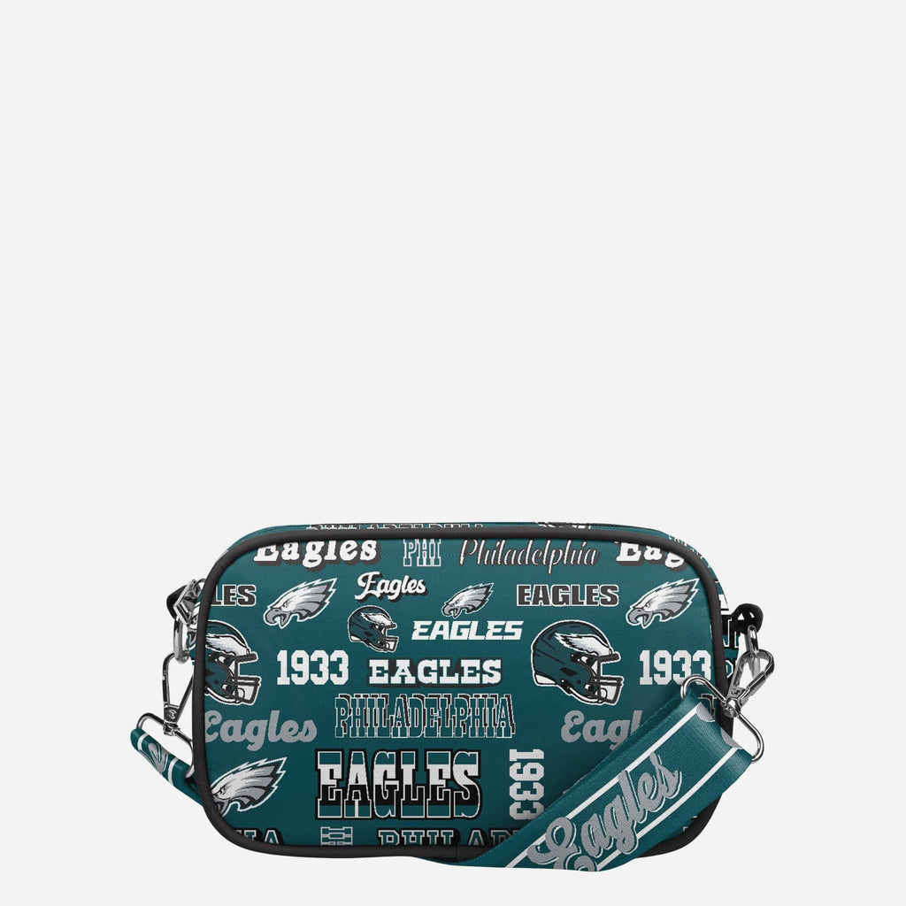 Philadelphia Eagles Repeat Retro Print Nylon Crossbody Bag FOCO - FOCO.com
