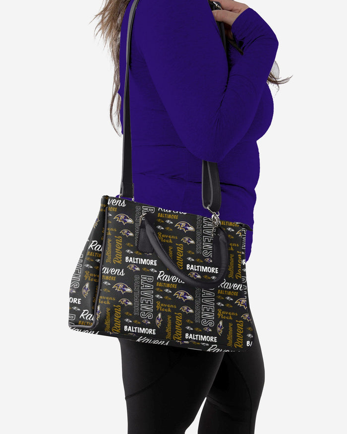 Baltimore Ravens Spirited Style Printed Collection Purse FOCO - FOCO.com