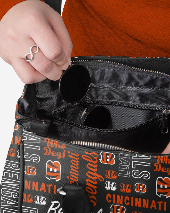 Cincinnati Bengals Spirited Style Printed Collection Purse FOCO - FOCO.com