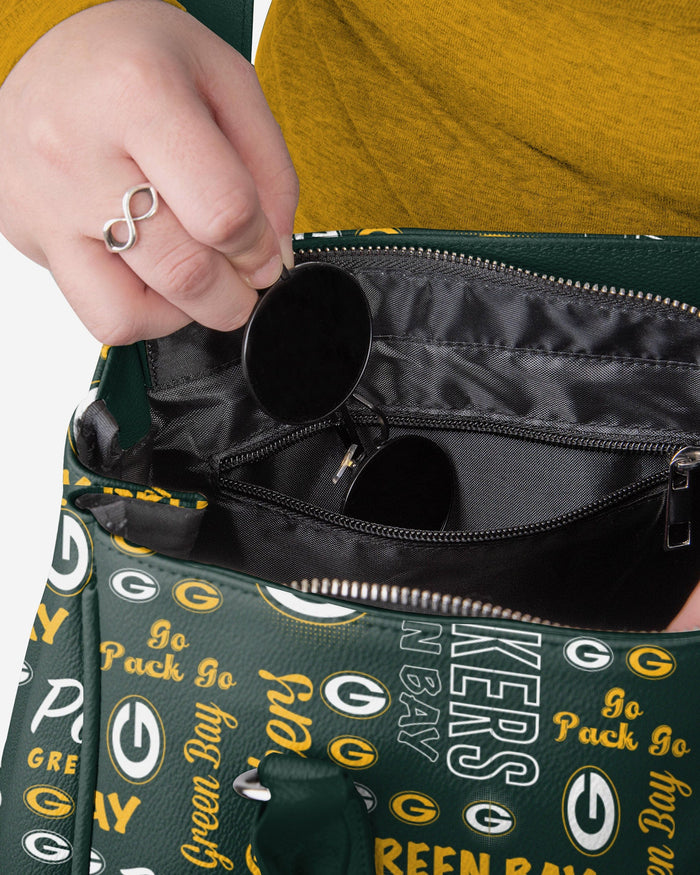 Green Bay Packers Spirited Style Printed Collection Purse FOCO - FOCO.com