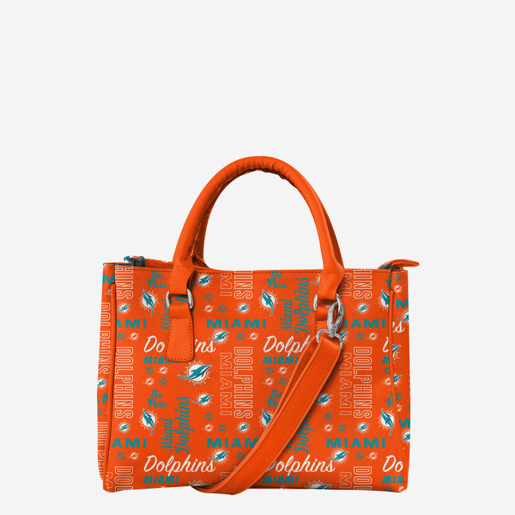 Miami Dolphins Spirited Style Printed Collection Purse FOCO - FOCO.com