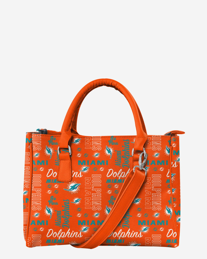 Miami Dolphins Spirited Style Printed Collection Purse FOCO - FOCO.com