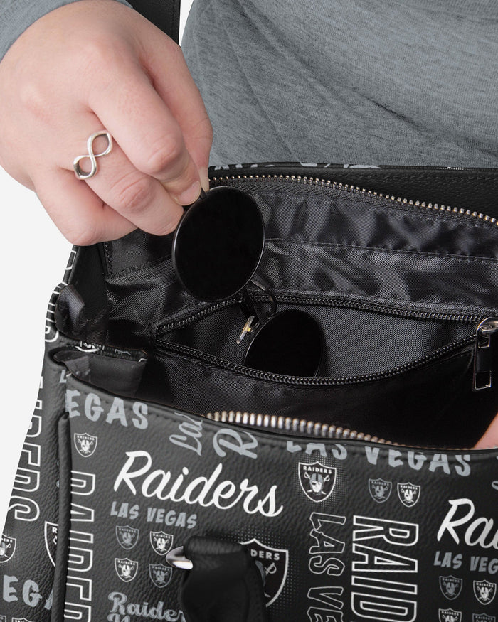 Las Vegas Raiders Spirited Style Printed Collection Purse FOCO - FOCO.com