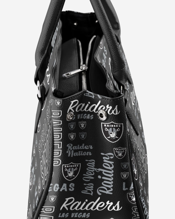 Las Vegas Raiders Spirited Style Printed Collection Purse FOCO - FOCO.com