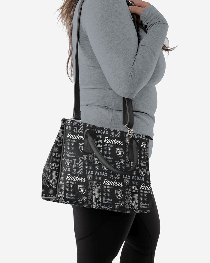 Las Vegas Raiders Spirited Style Printed Collection Purse FOCO - FOCO.com