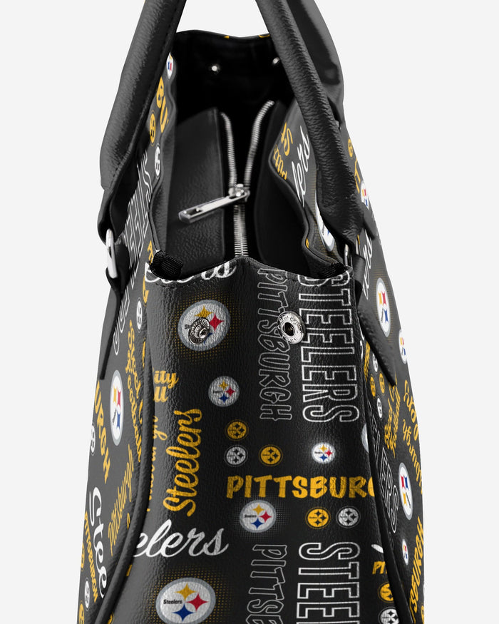 Pittsburgh Steelers Spirited Style Printed Collection Purse FOCO - FOCO.com