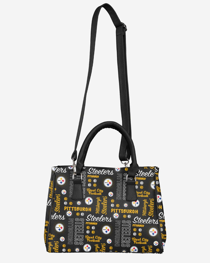 Pittsburgh Steelers Spirited Style Printed Collection Purse FOCO - FOCO.com