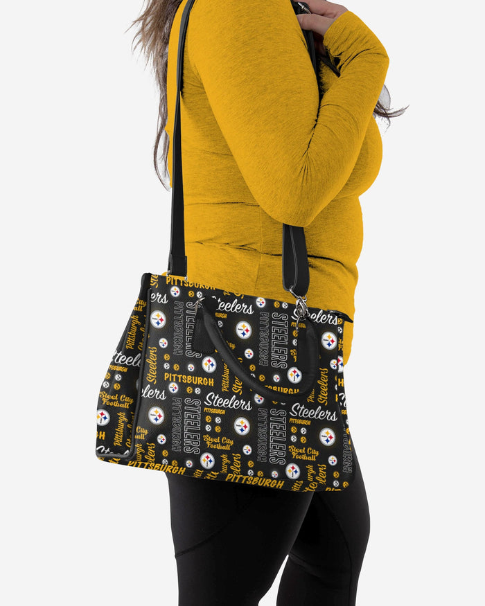 Pittsburgh Steelers Spirited Style Printed Collection Purse FOCO - FOCO.com