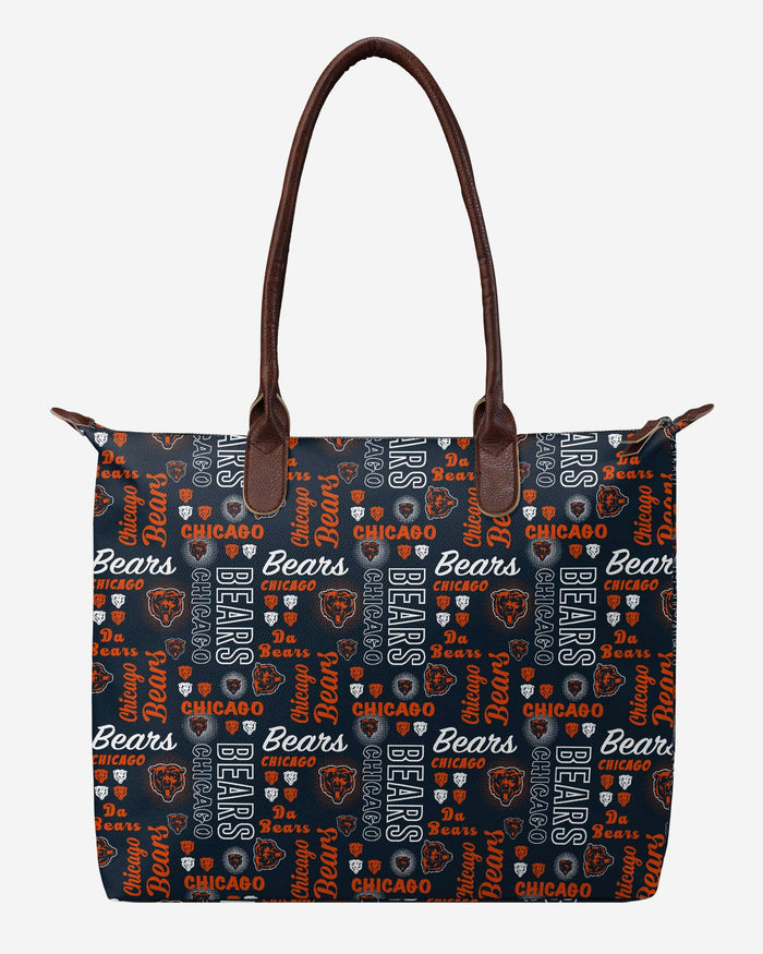 Chicago Bears Spirited Style Printed Collection Tote Bag FOCO - FOCO.com