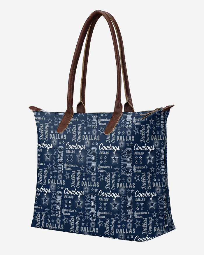 Dallas Cowboys Spirited Style Printed Collection Tote Bag FOCO - FOCO.com