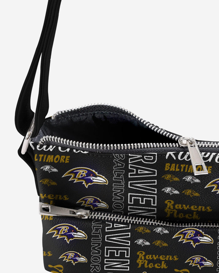 Baltimore Ravens Spirited Style Printed Collection Foldover Tote Bag FOCO - FOCO.com