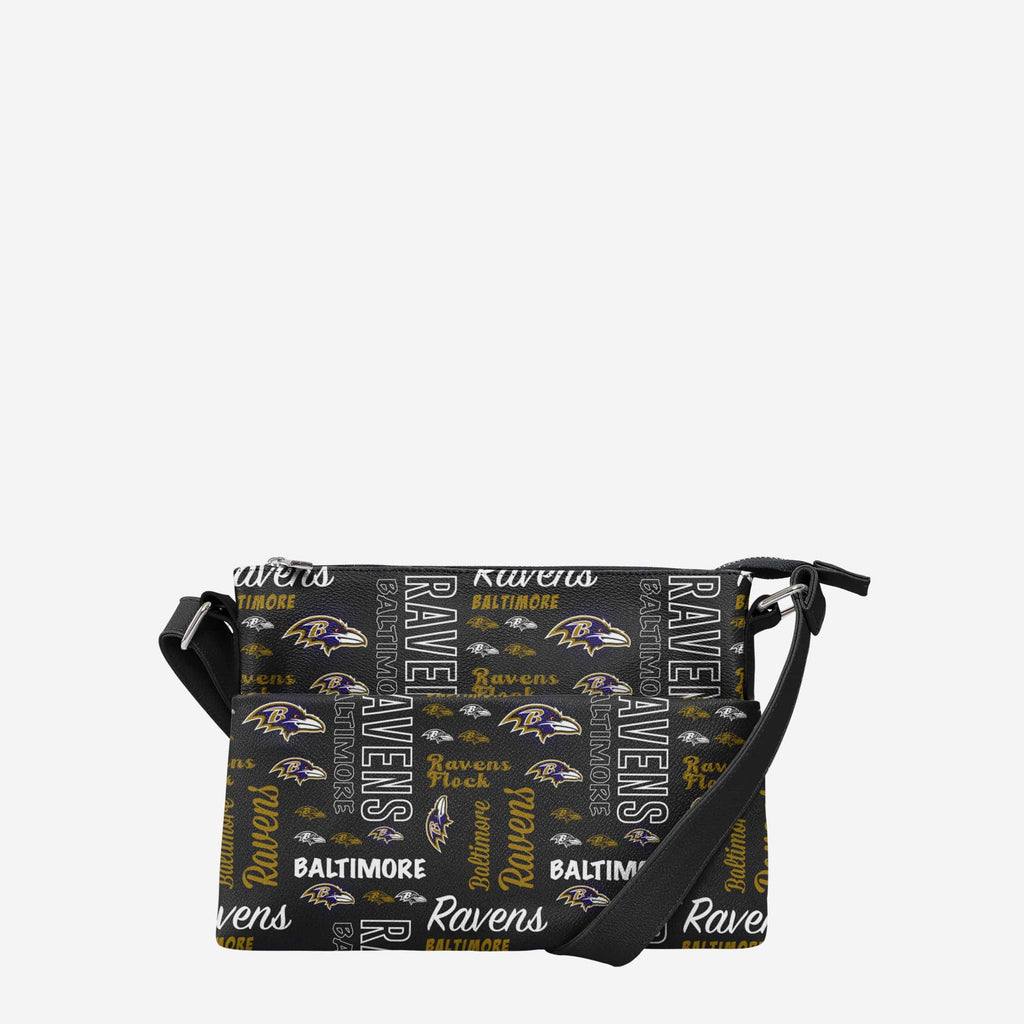 Baltimore Ravens Spirited Style Printed Collection Foldover Tote Bag FOCO - FOCO.com