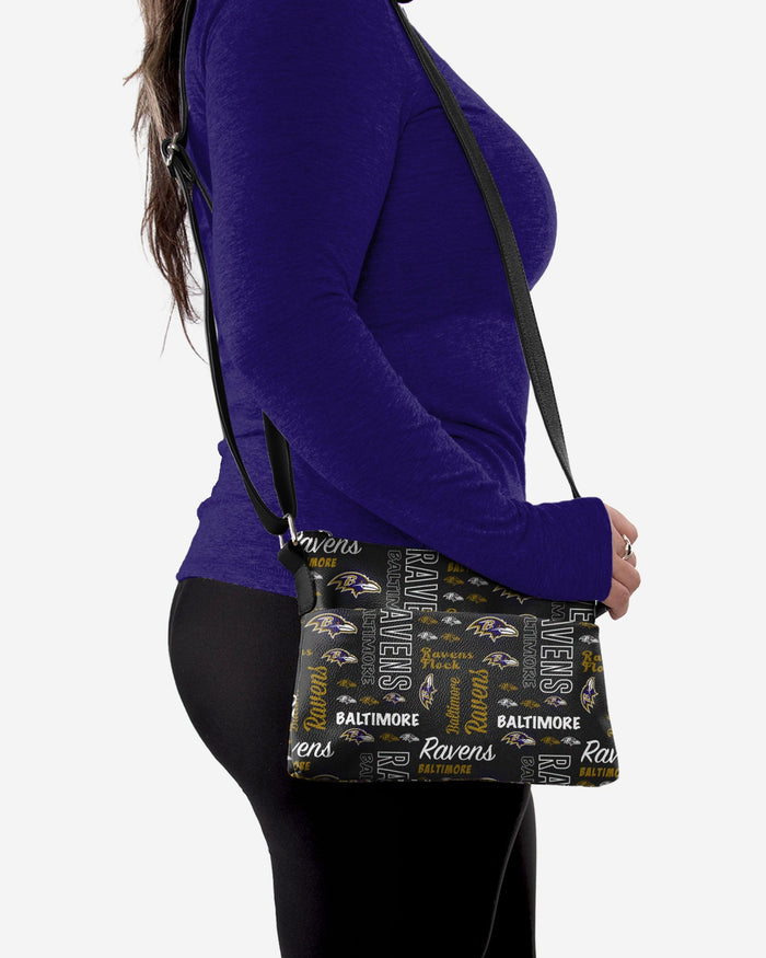 Baltimore Ravens Spirited Style Printed Collection Foldover Tote Bag FOCO - FOCO.com