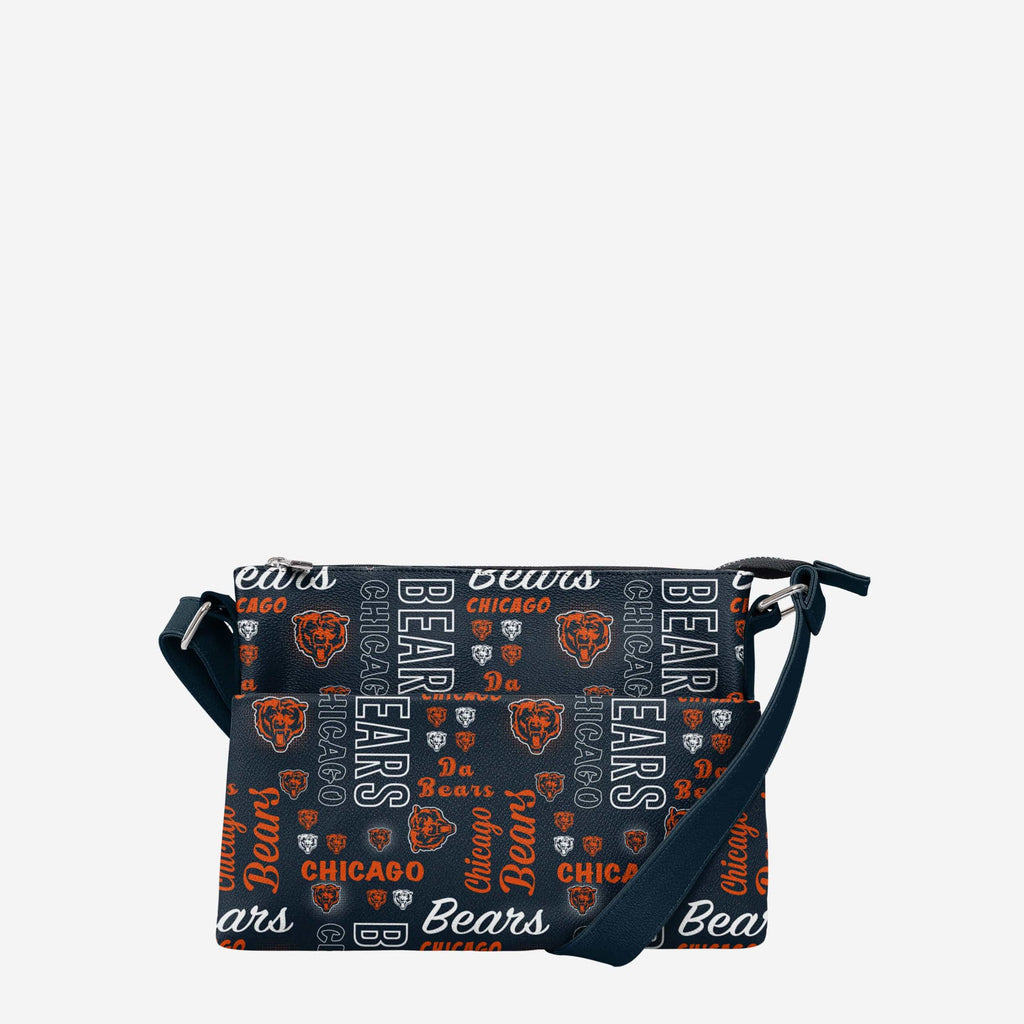 Chicago Bears Spirited Style Printed Collection Foldover Tote Bag FOCO - FOCO.com