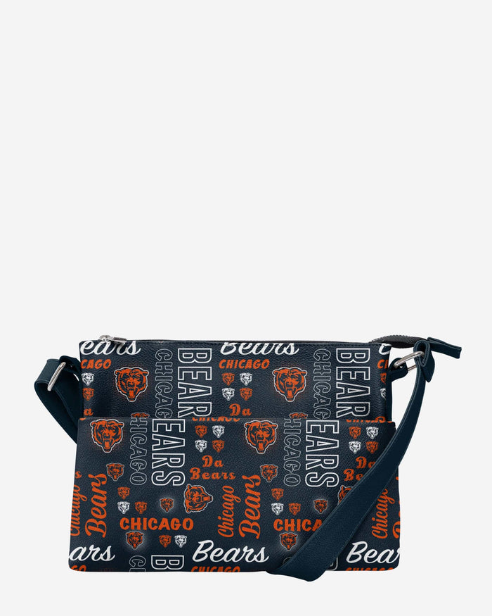 Chicago Bears Spirited Style Printed Collection Foldover Tote Bag FOCO - FOCO.com