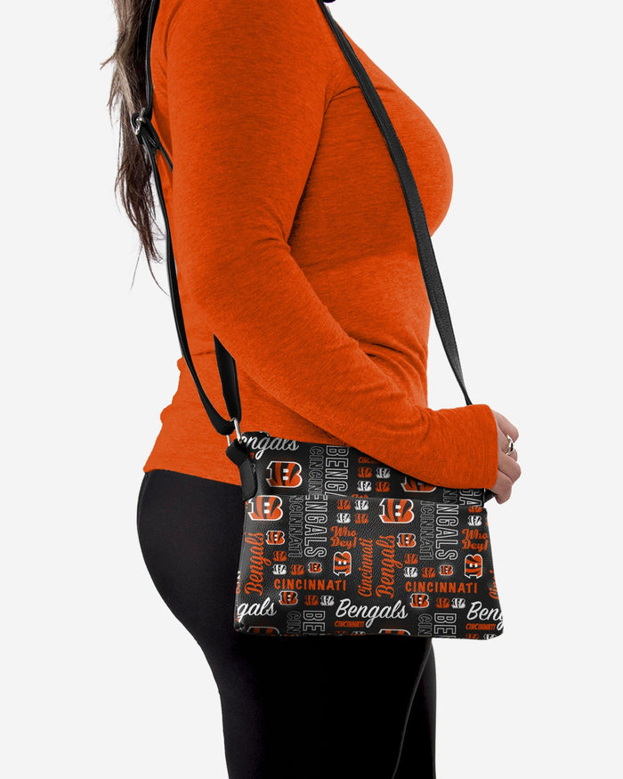 Cincinnati Bengals Spirited Style Printed Collection Foldover Tote Bag FOCO - FOCO.com